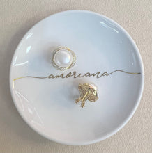 Load image into Gallery viewer, ROSE PAVE PEARL STUDS