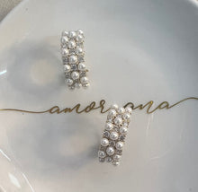 Load image into Gallery viewer, MULTIPEARL ZIRCONIA HALF HOOP