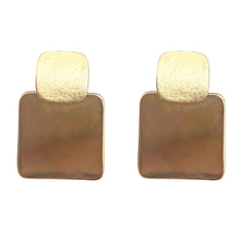 Load image into Gallery viewer, Square Earring, 18k, Gold Plated, Stainless Steel - Ibiza Passion