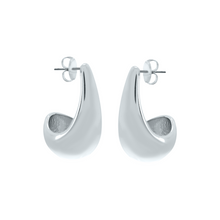 Load image into Gallery viewer, 'PENSIVE' Earrings -Silver Medium-
