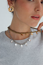 Load image into Gallery viewer, PETAL GRAY Gold Necklace
