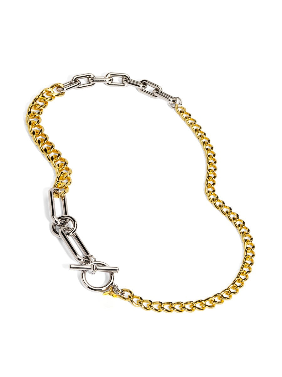 Creative Two Tone Necklace