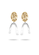 Load image into Gallery viewer, MATISSE Duo Tone Earrings
