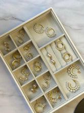 Load image into Gallery viewer, GOLD PEARL STUDS
