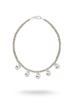 Load image into Gallery viewer, PETAL GRAY Silver Necklace
