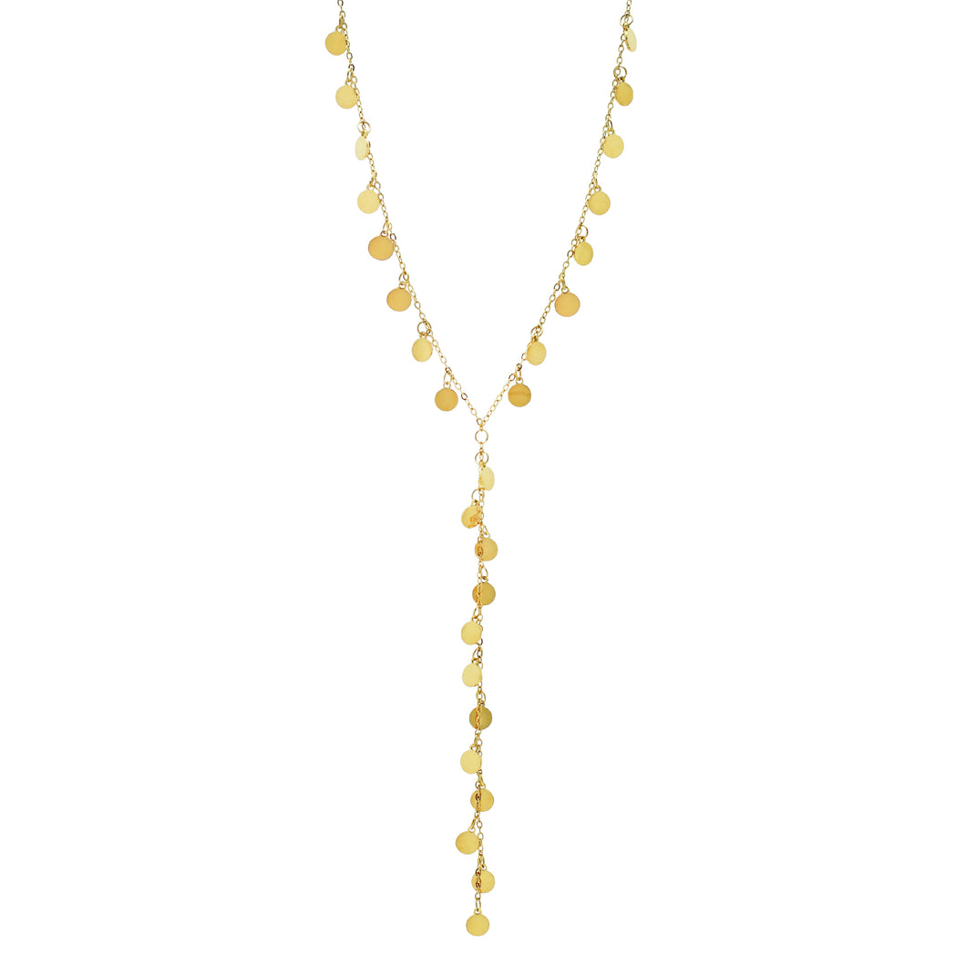'Frosted Halo' Tie Necklace