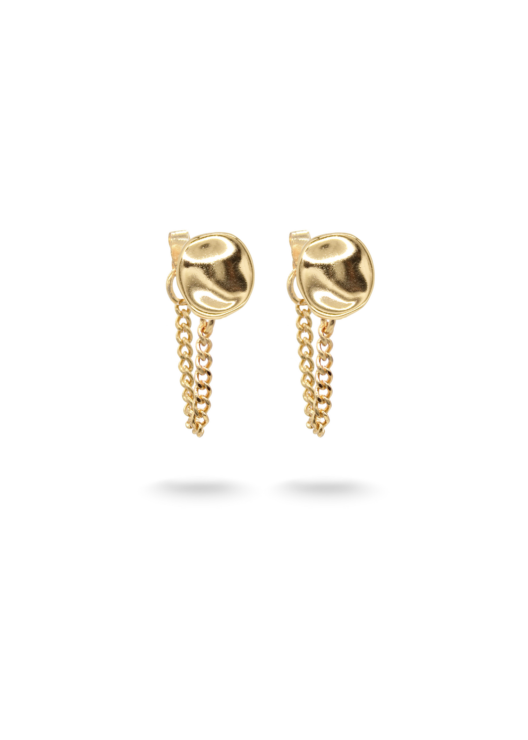 ZOE Chain Studs Gold