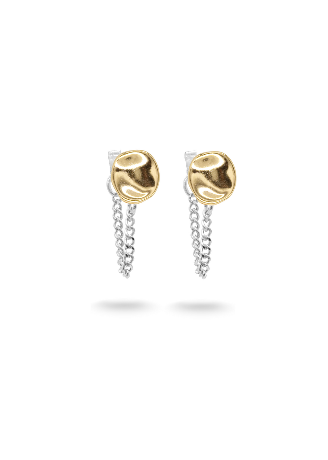 ZOE Duo tone Chain Studs