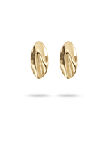 Load image into Gallery viewer, WAVY Studs Gold
