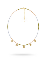 Load image into Gallery viewer, WAVY Drop Necklace Gold
