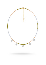 Load image into Gallery viewer, WAVY Drop Necklace Silver
