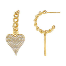 Load image into Gallery viewer, MODERN HEART HOOPS
