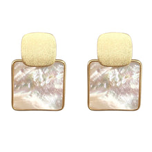 Load image into Gallery viewer, Square Earring, 18k, Gold Plated, Stainless Steel - Ibiza Passion
