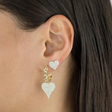 Load image into Gallery viewer, MODERN HEART HOOPS
