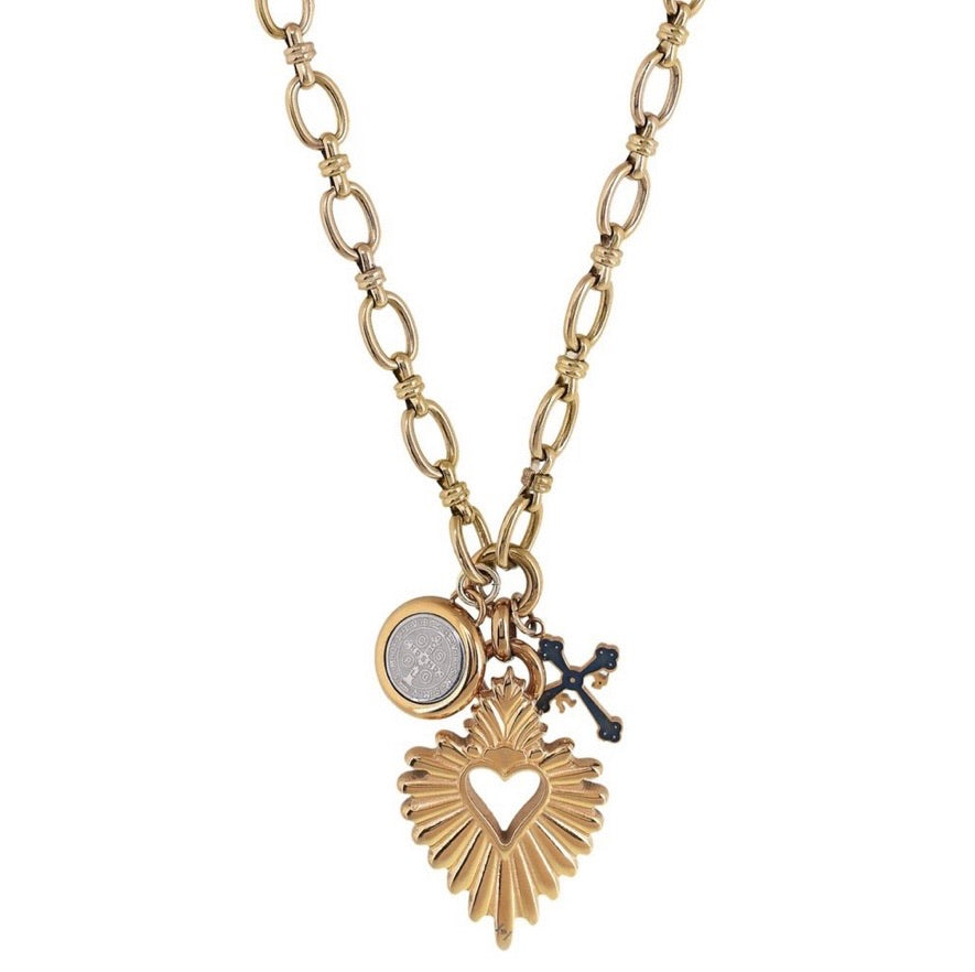 “DETENTE” SACRED HEART NECKLACE